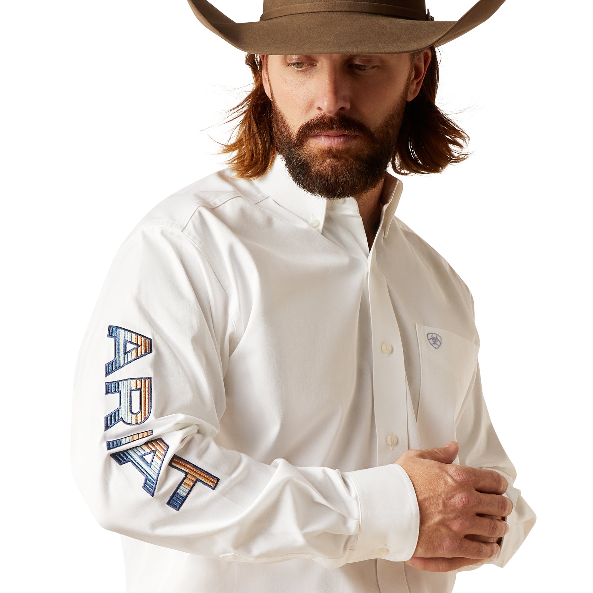 camisa ariat blanca