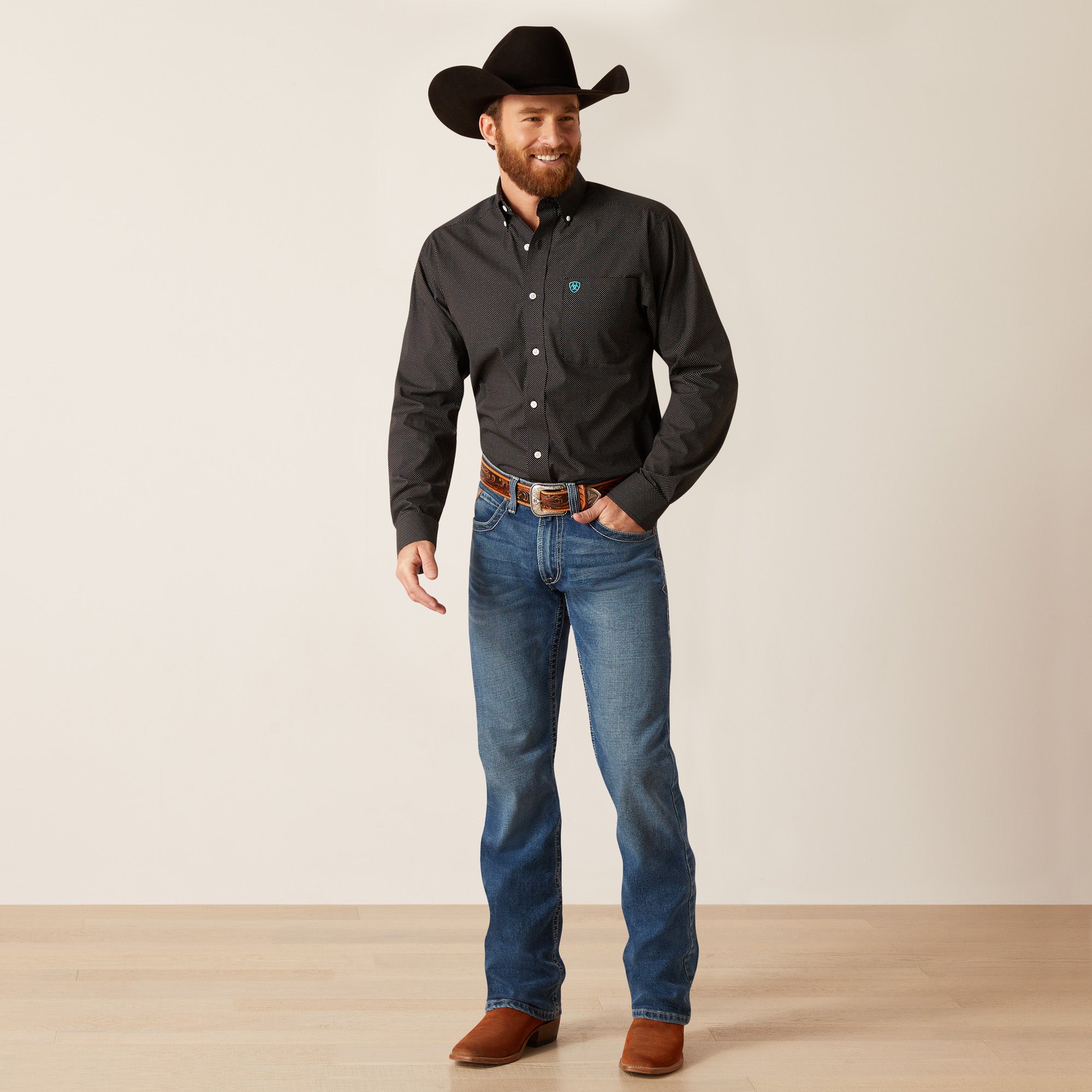 ariat men's black shirt