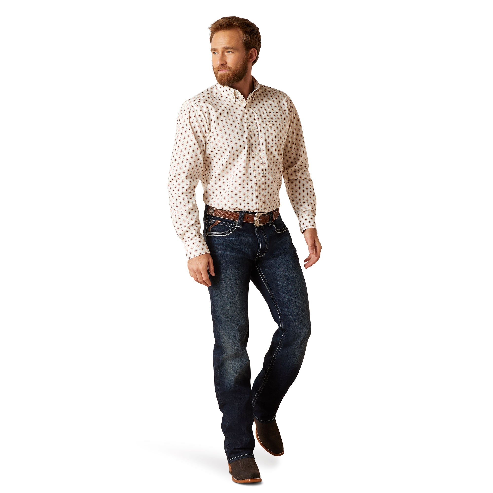 camisa ariat para hombre