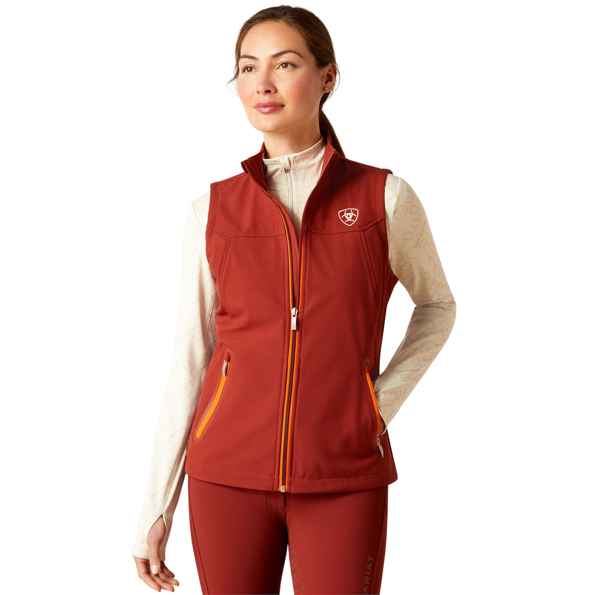 Ariat womens vest red