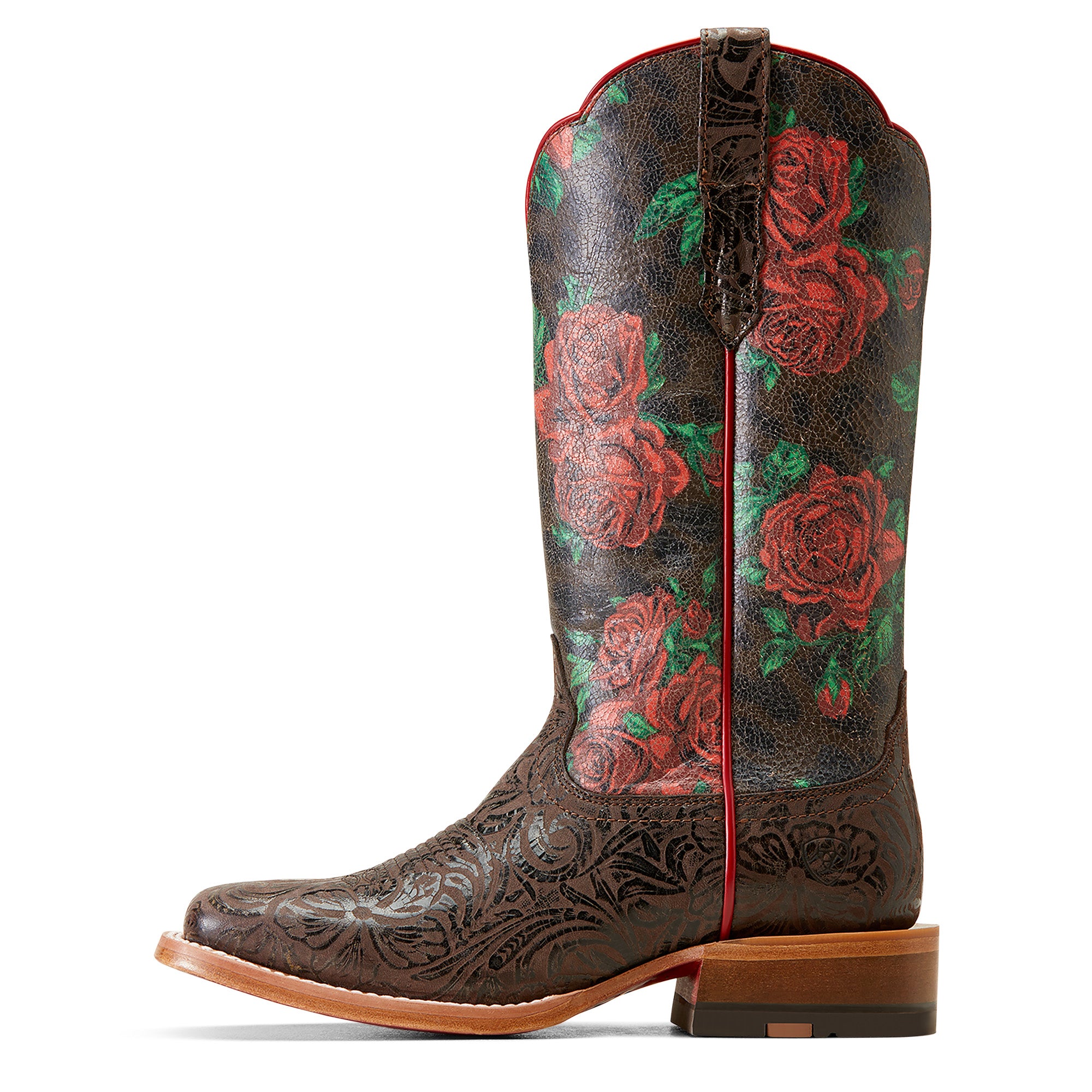 boots with flowers