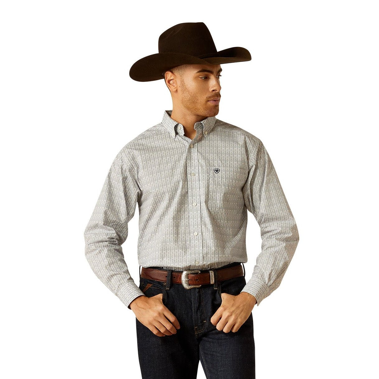 ariat mens long sleeve shirts