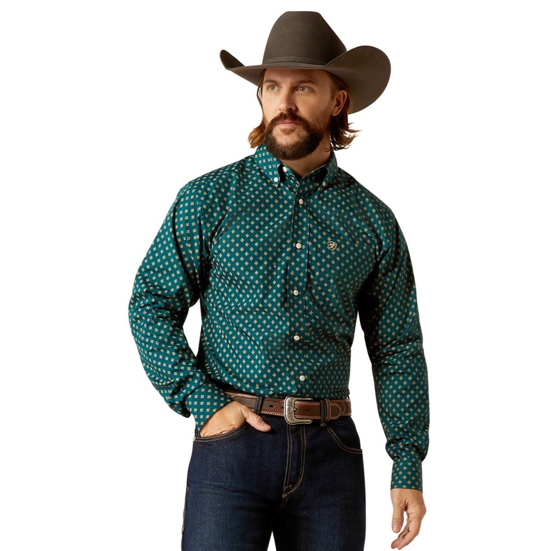 camisas ariat verde