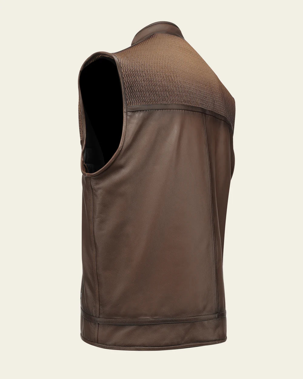 Cuadra Men's Ovine Leather Vest Honey JC360