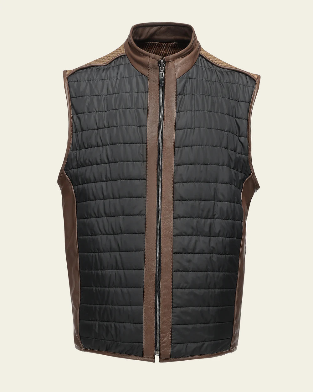 Cuadra Men's Ovine Leather Vest Honey JC360