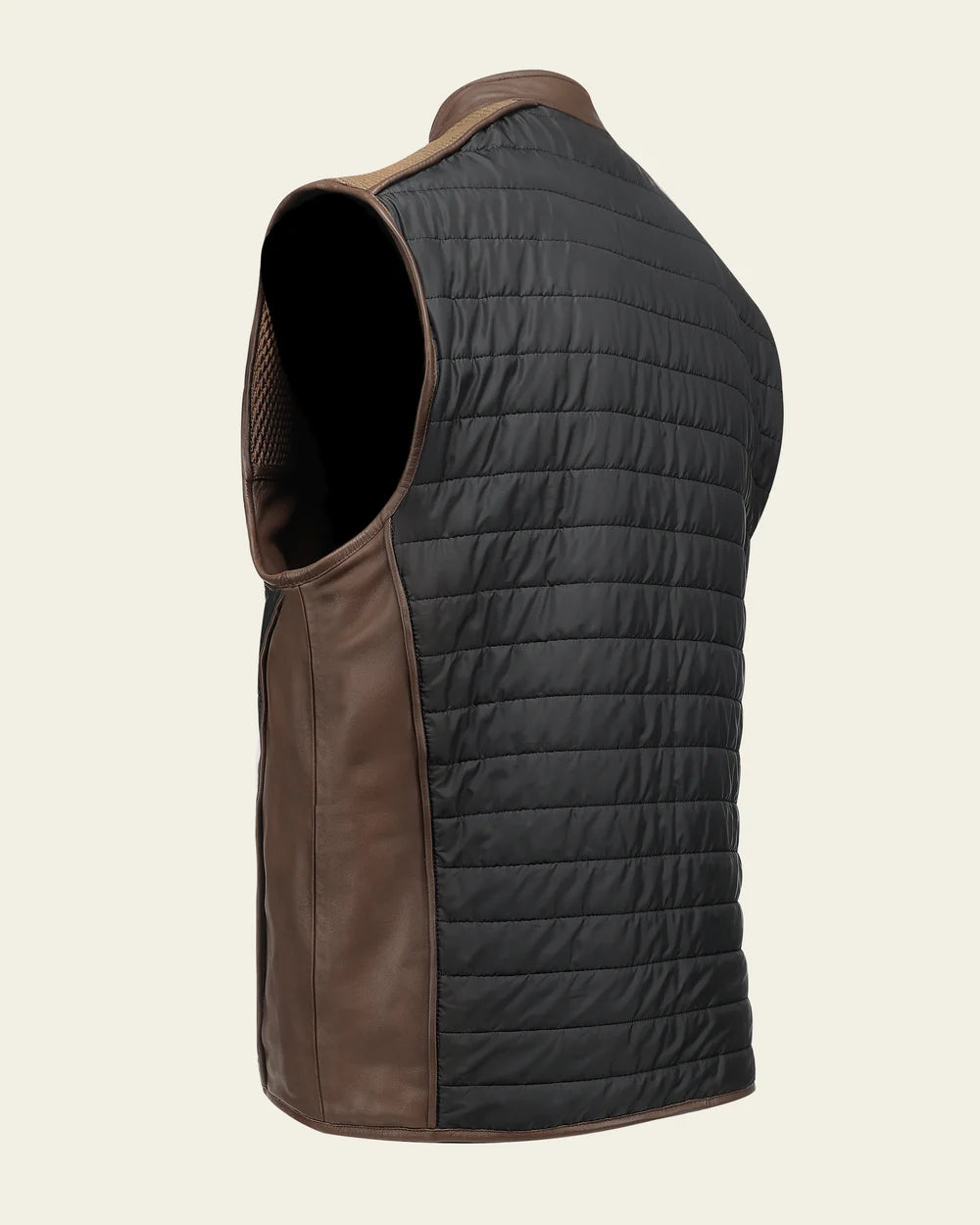 Cuadra Men's Ovine Leather Vest Honey JC360