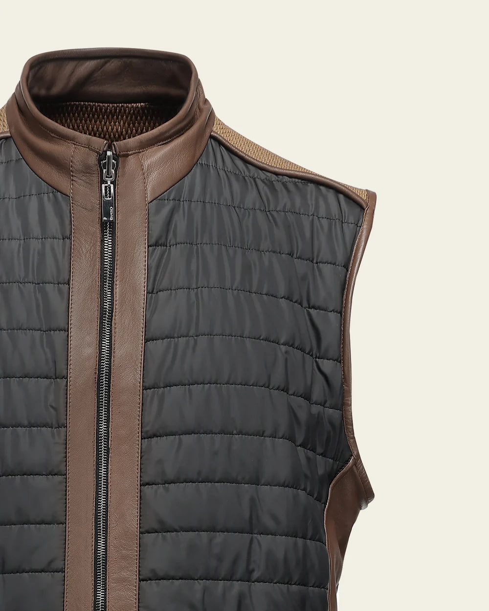 Cuadra Men's Ovine Leather Vest Honey JC360