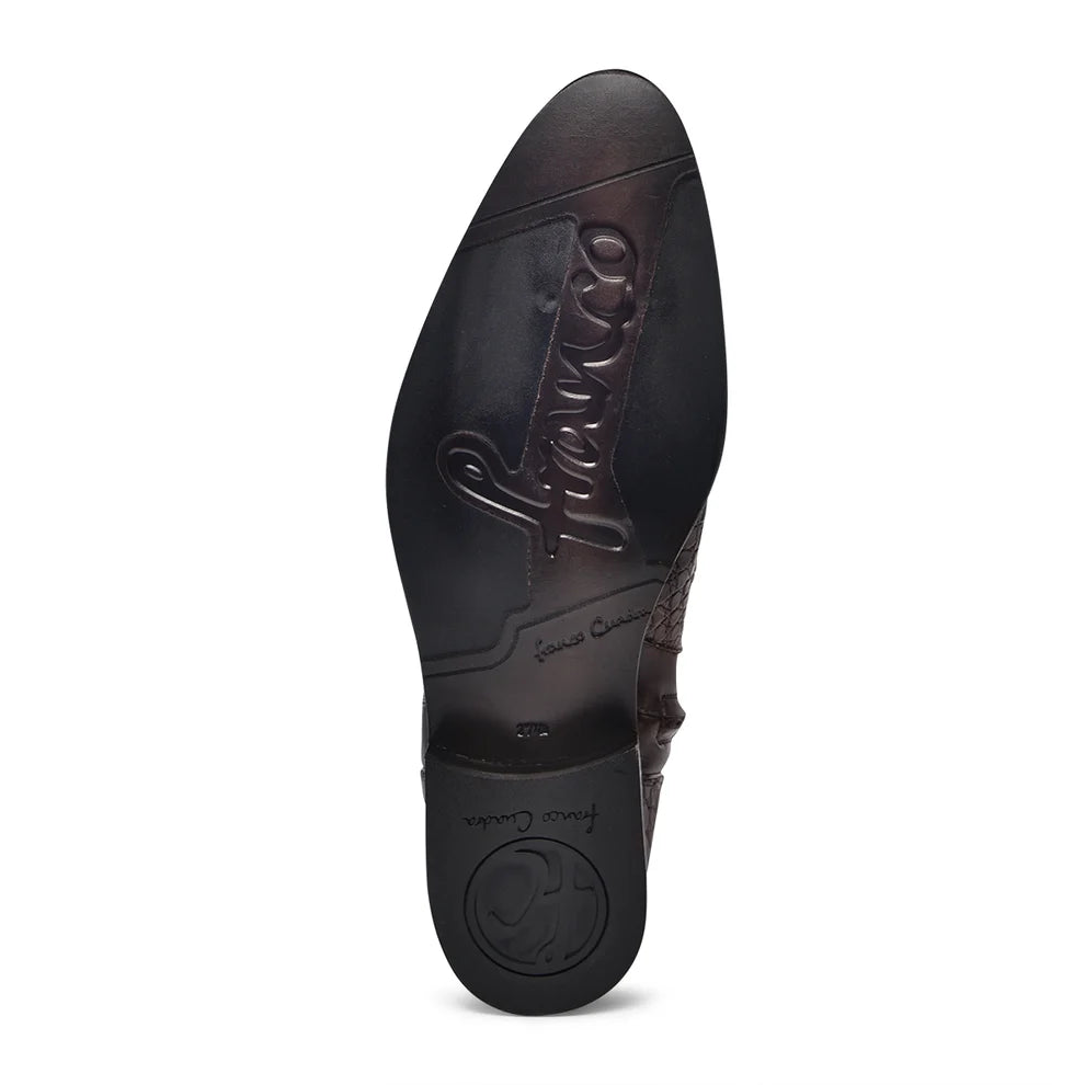Cuadra Men's Maple Caiman Zipper Round Toe FC958