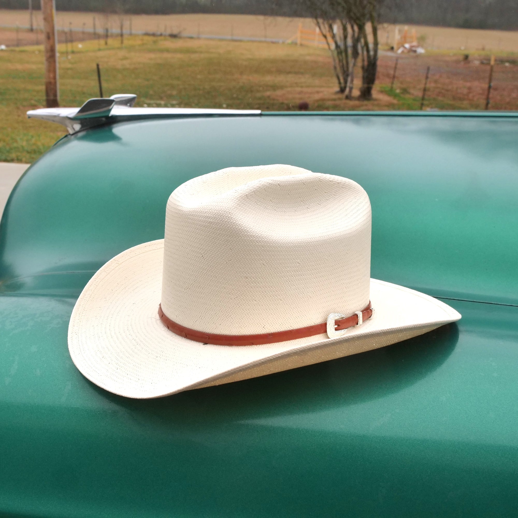 stetson short crown straw cowboy hat