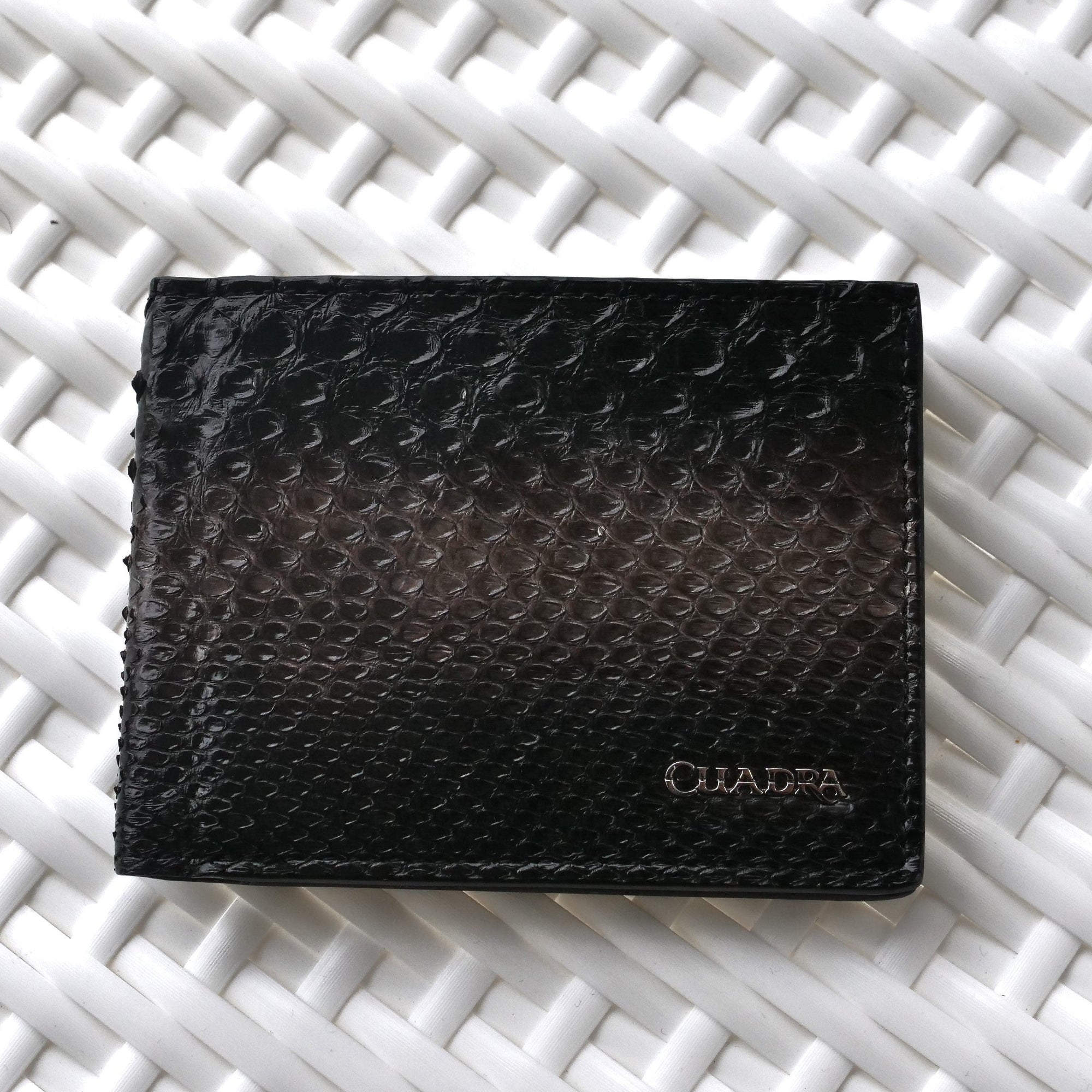 black snakeskin wallet