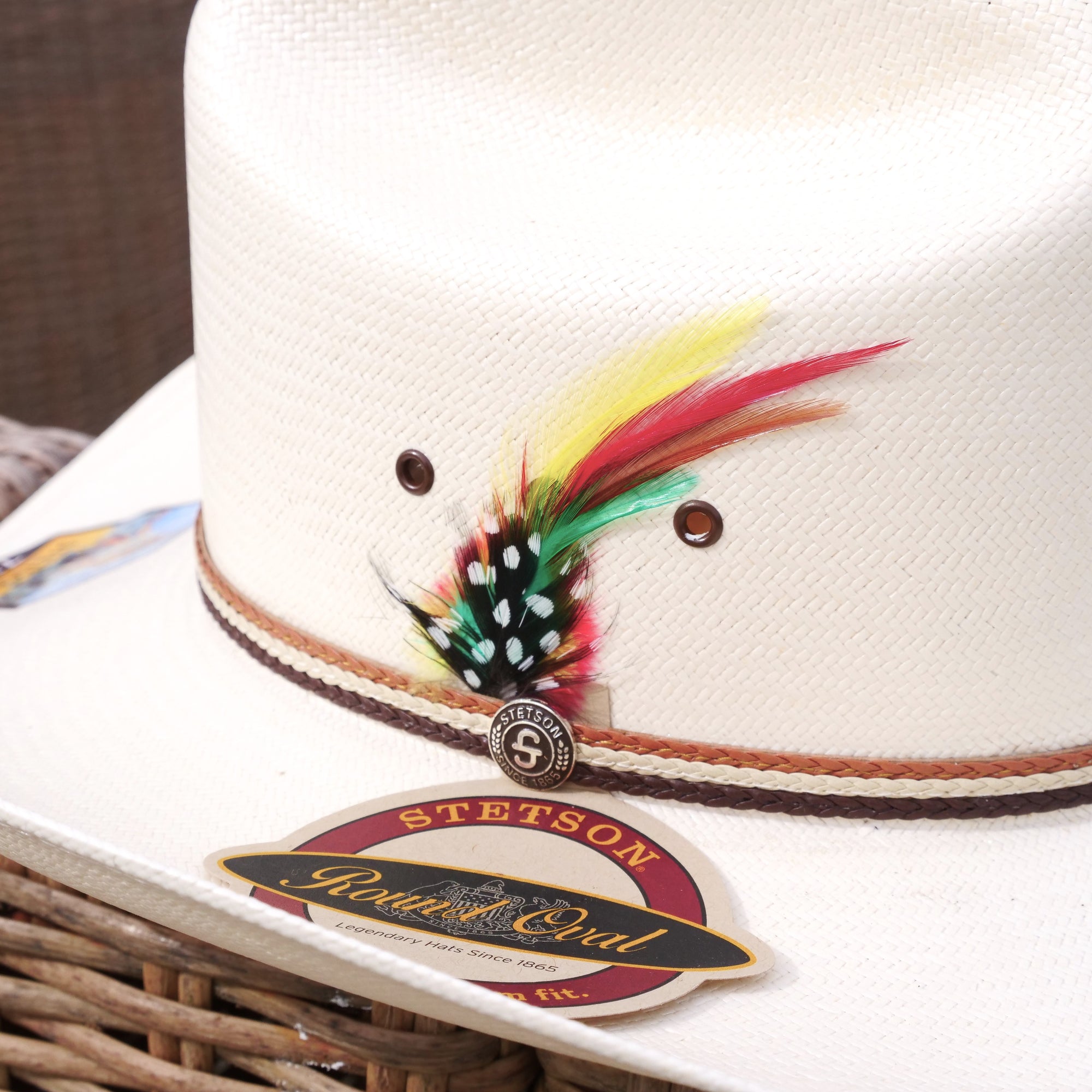 stetson hat feather for cowboy hat