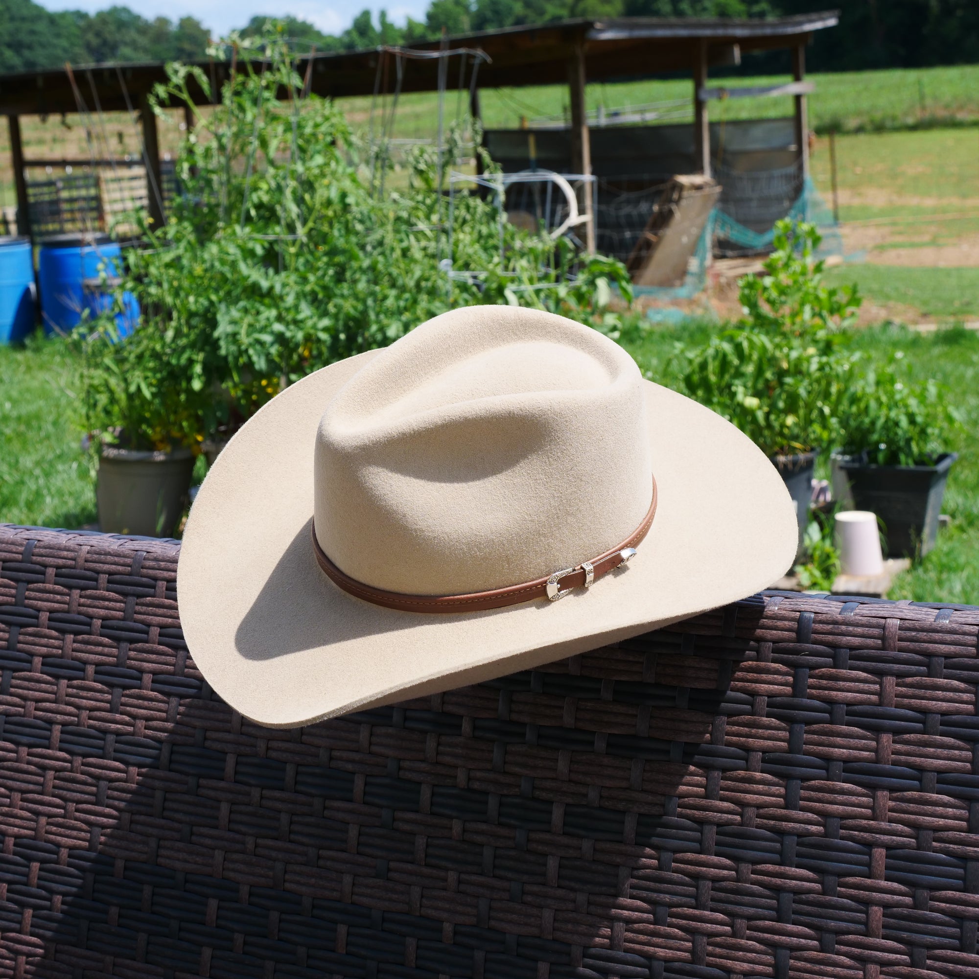 stetson seneca cowboy hat silver sand