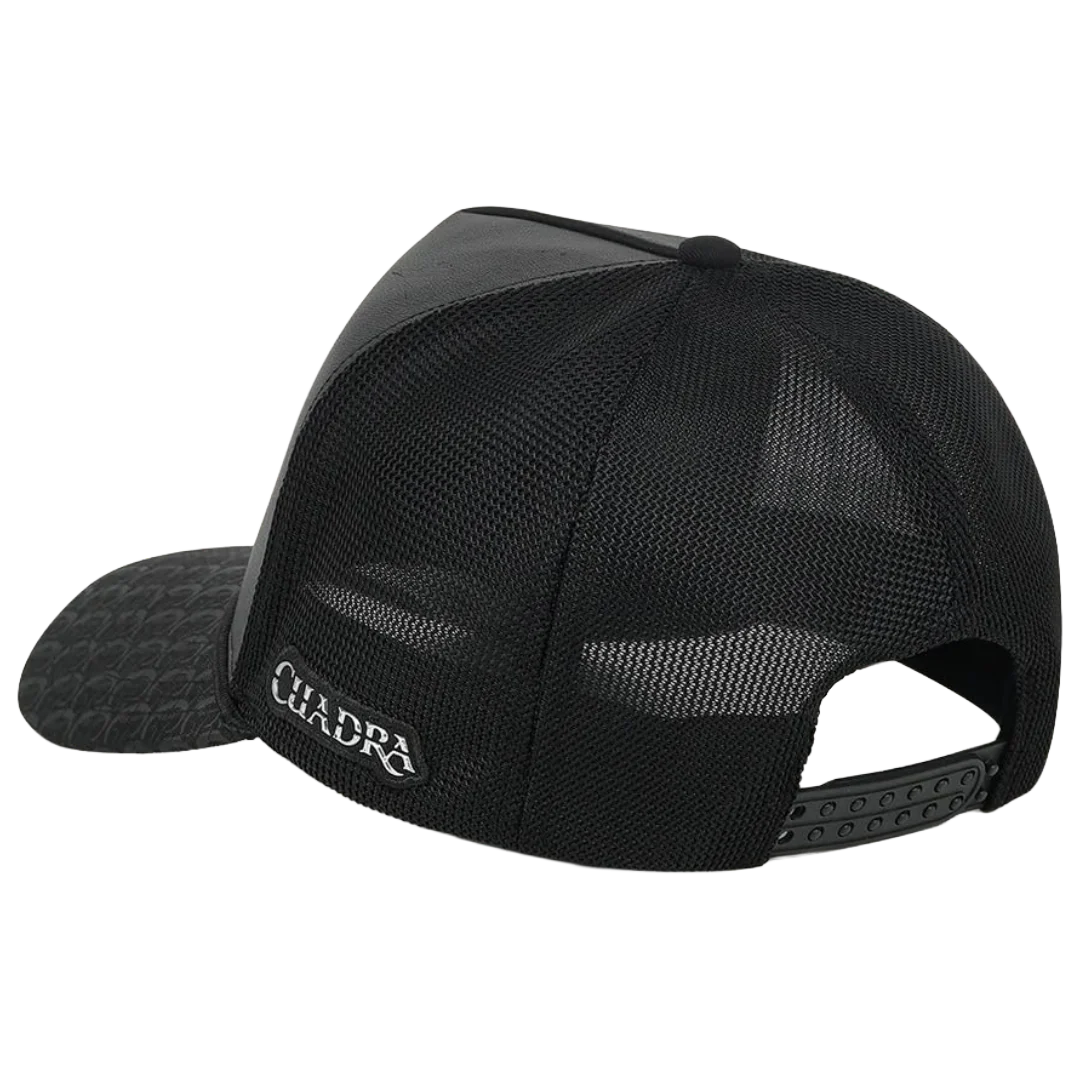 Cuadra Men's Black Cap Caiman Patch CP004