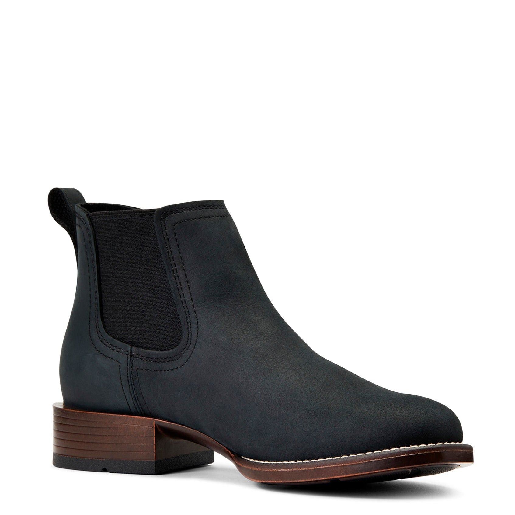 black ankle boots for men