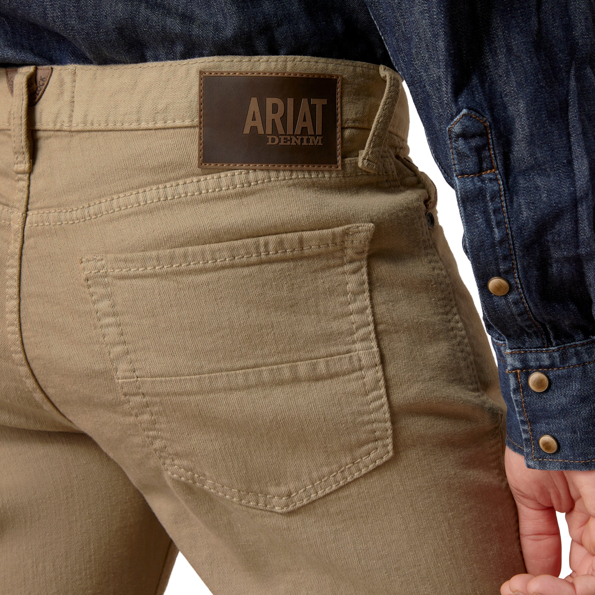 ariat denim khaki jeans for men