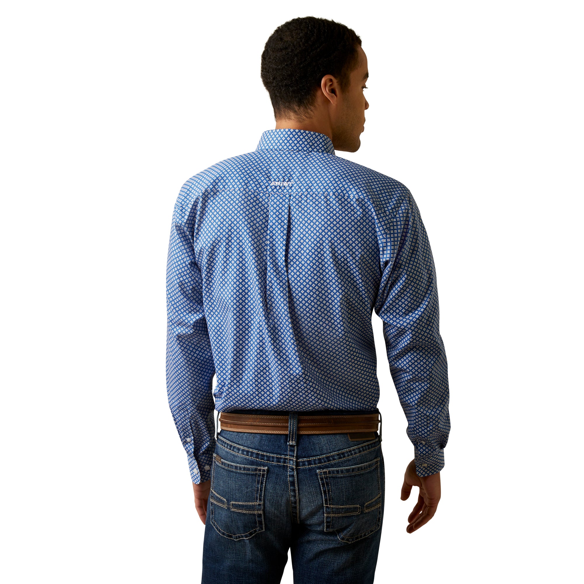 mens dress shirt blue