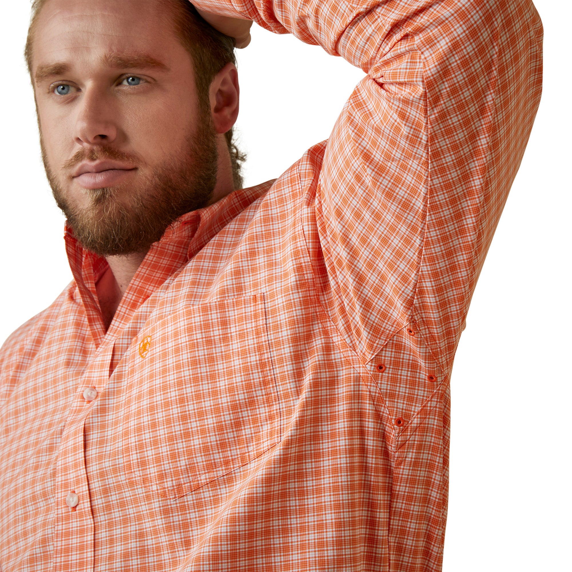 classic fit orange shirt