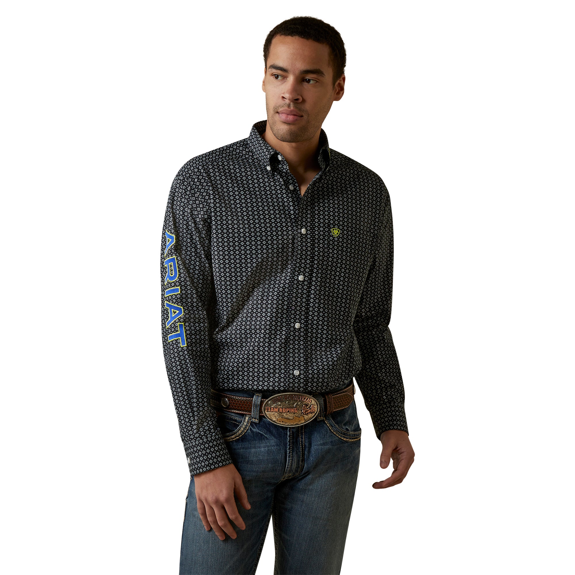 ariat mens black shirt