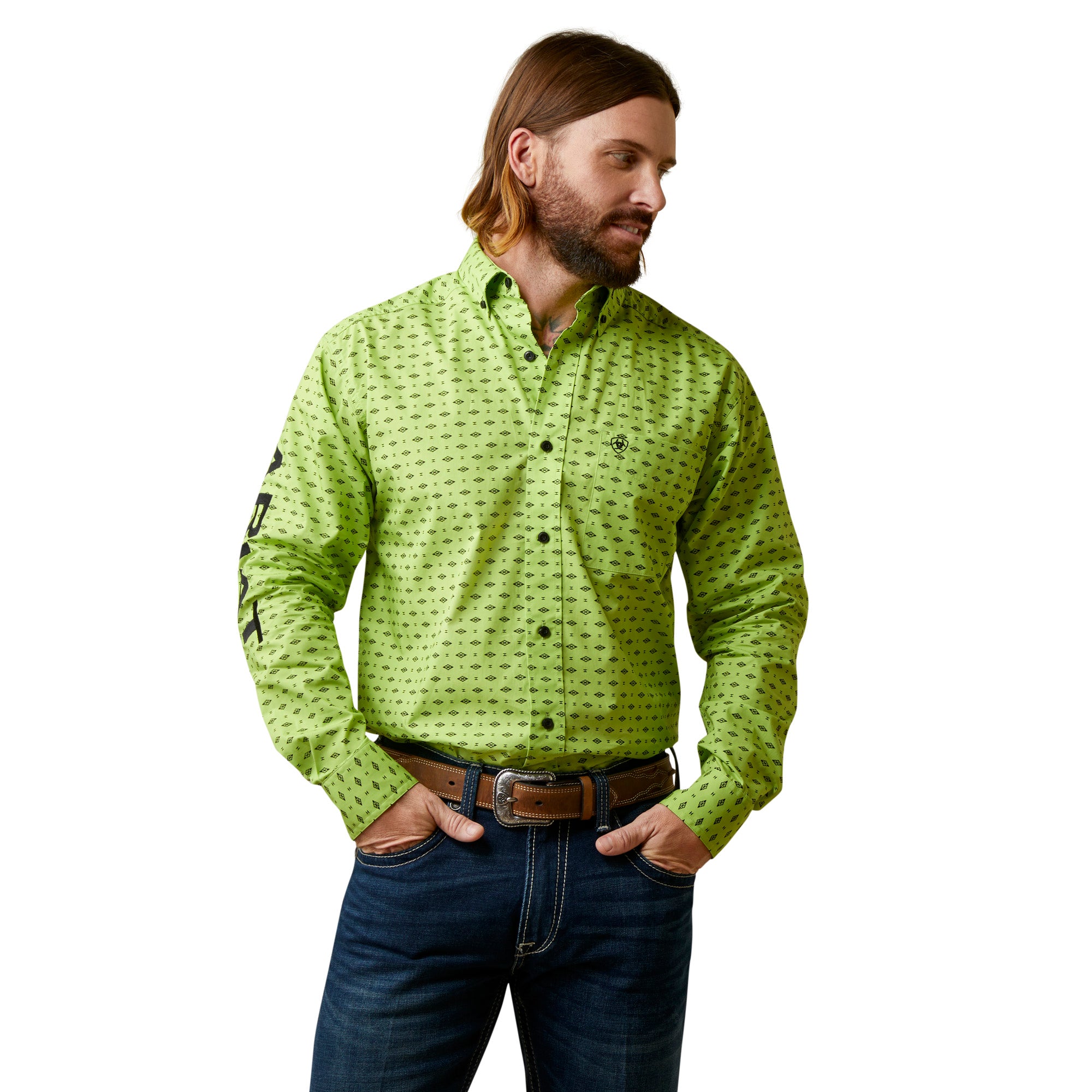 lime green dress shirt for men