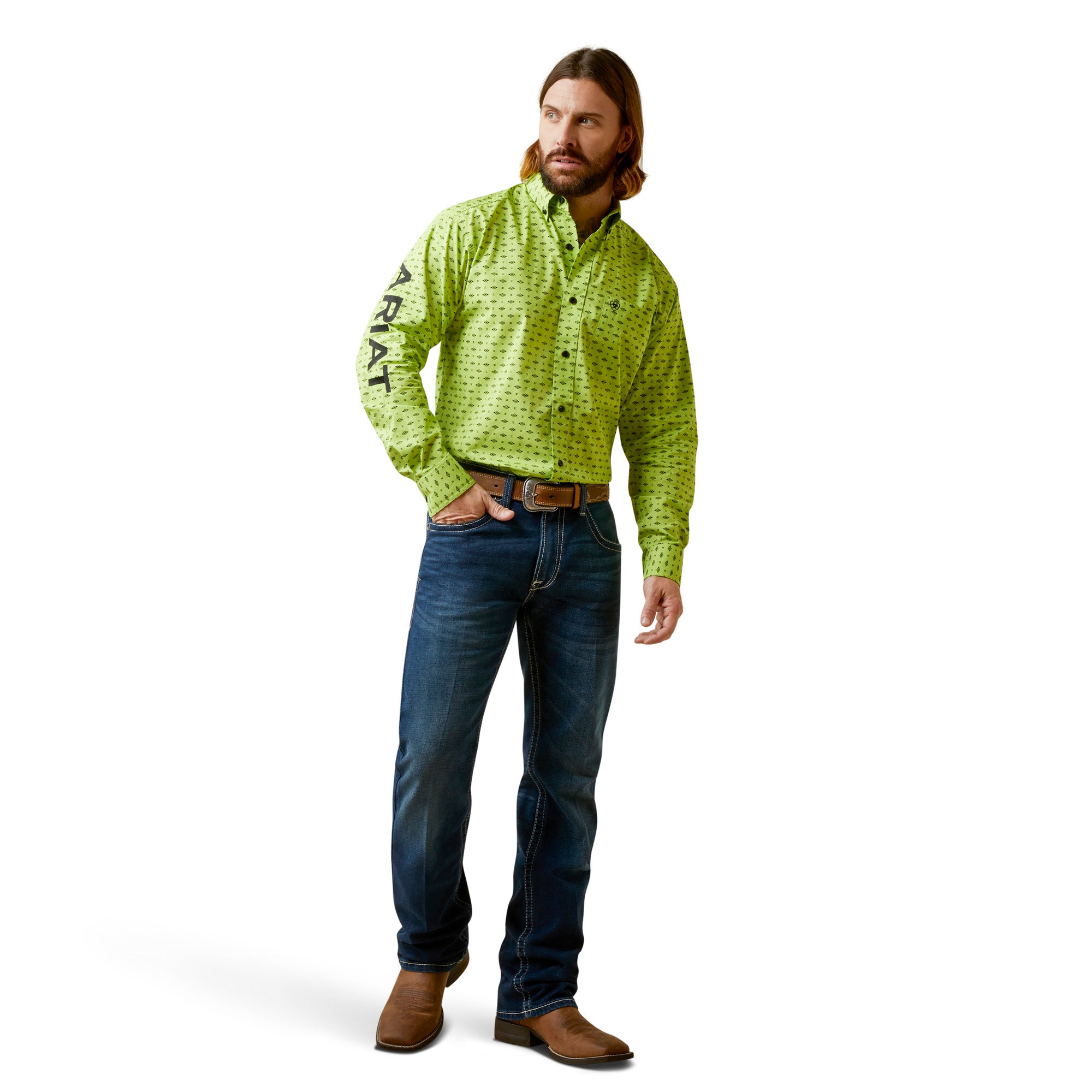 ariat green shirt