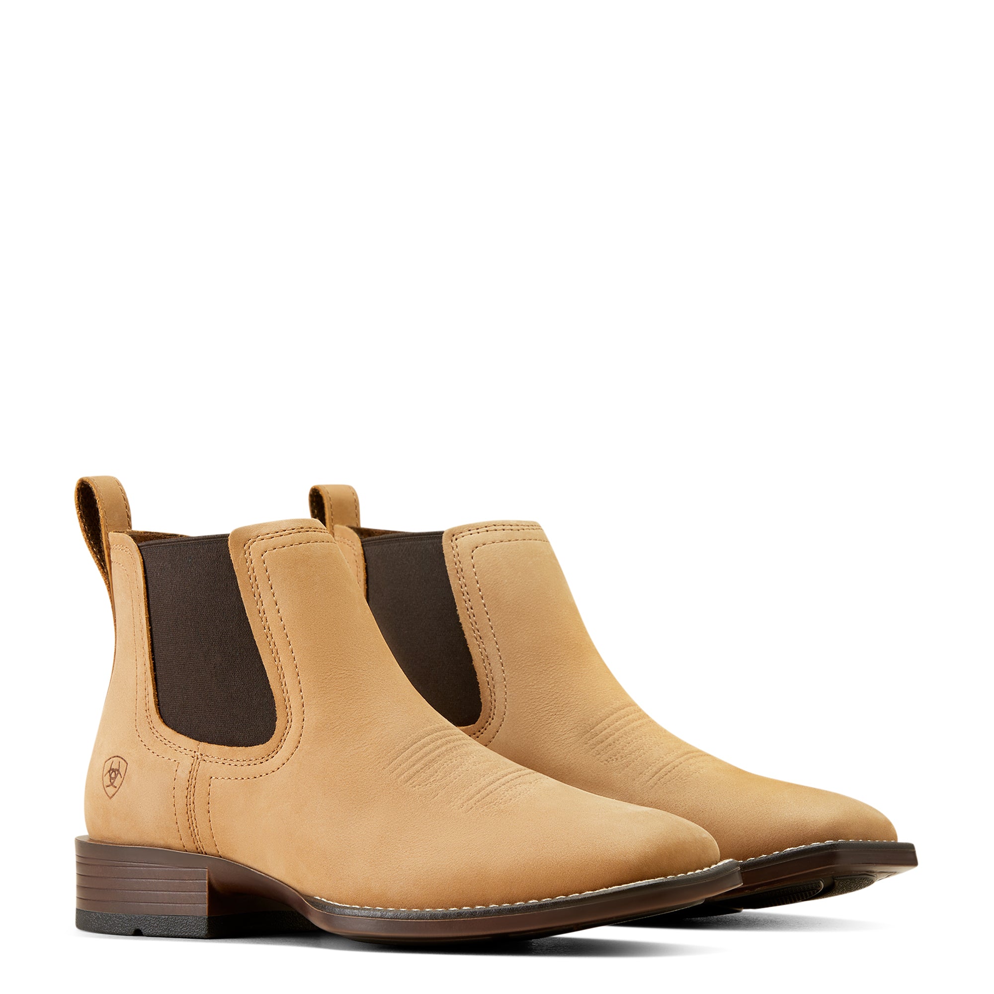 brown square toe boots