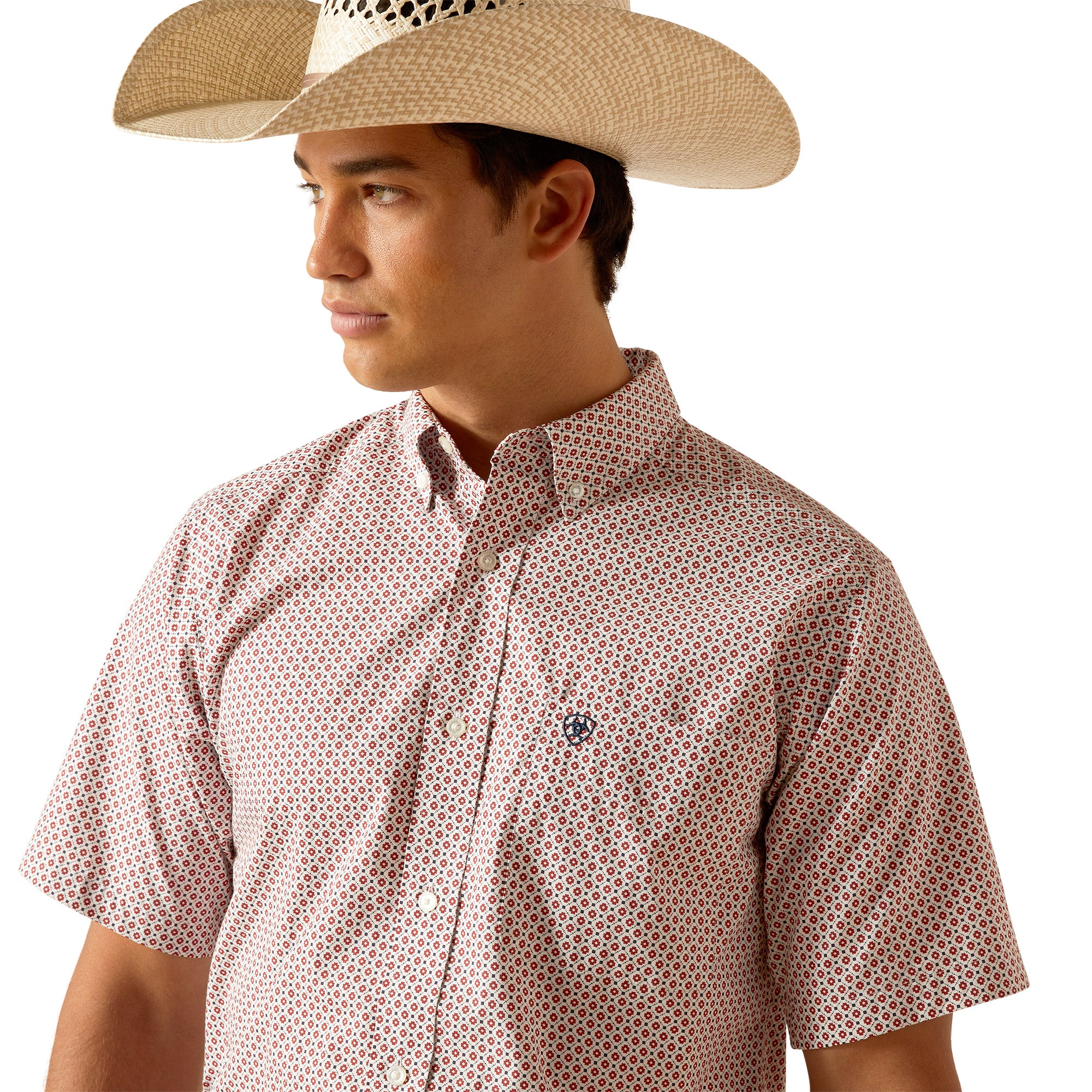 dotted short sleeve shirts