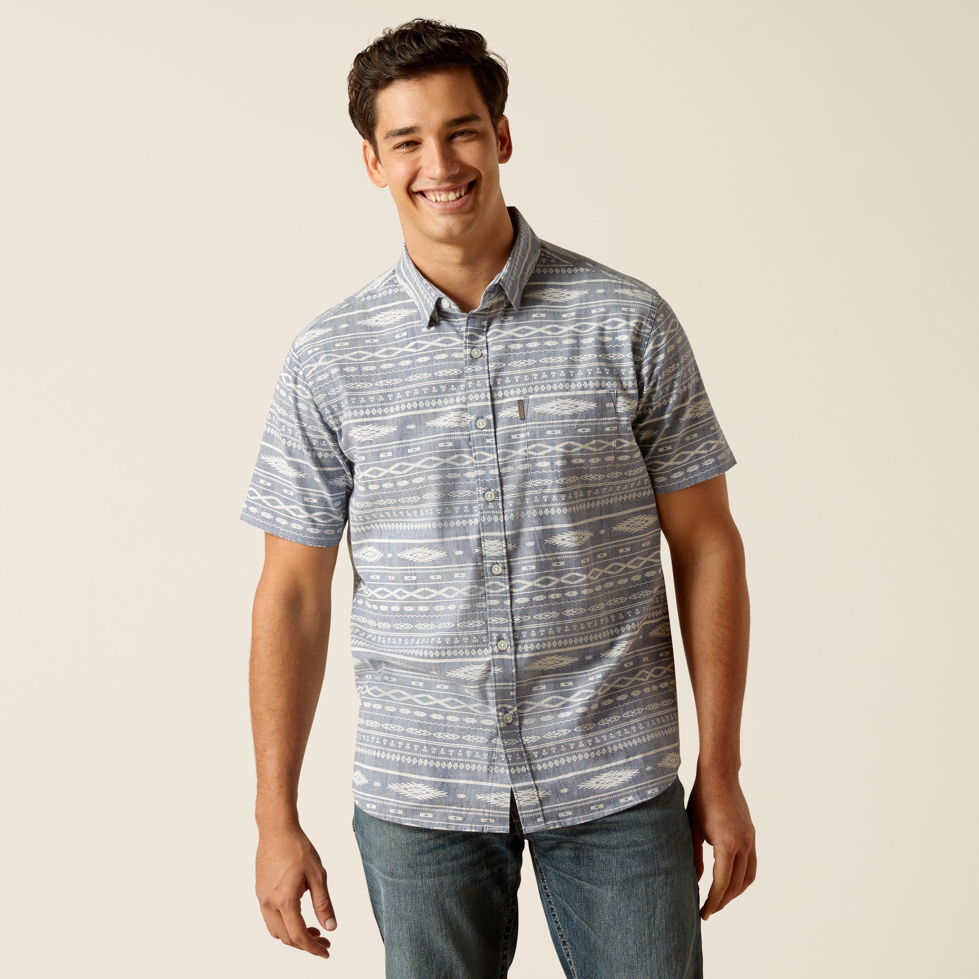 ariat mens shirts short sleeve