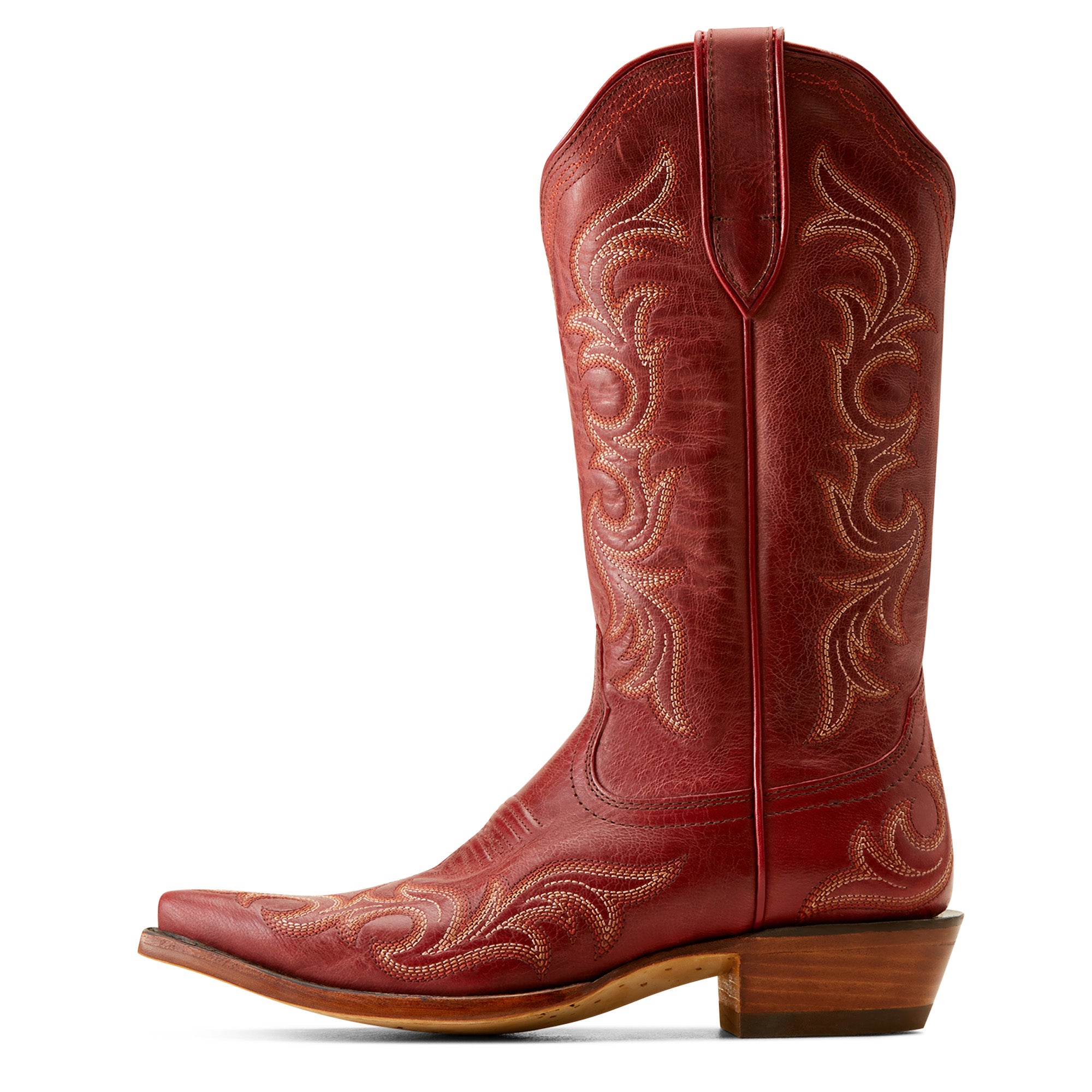 red tall boots for women