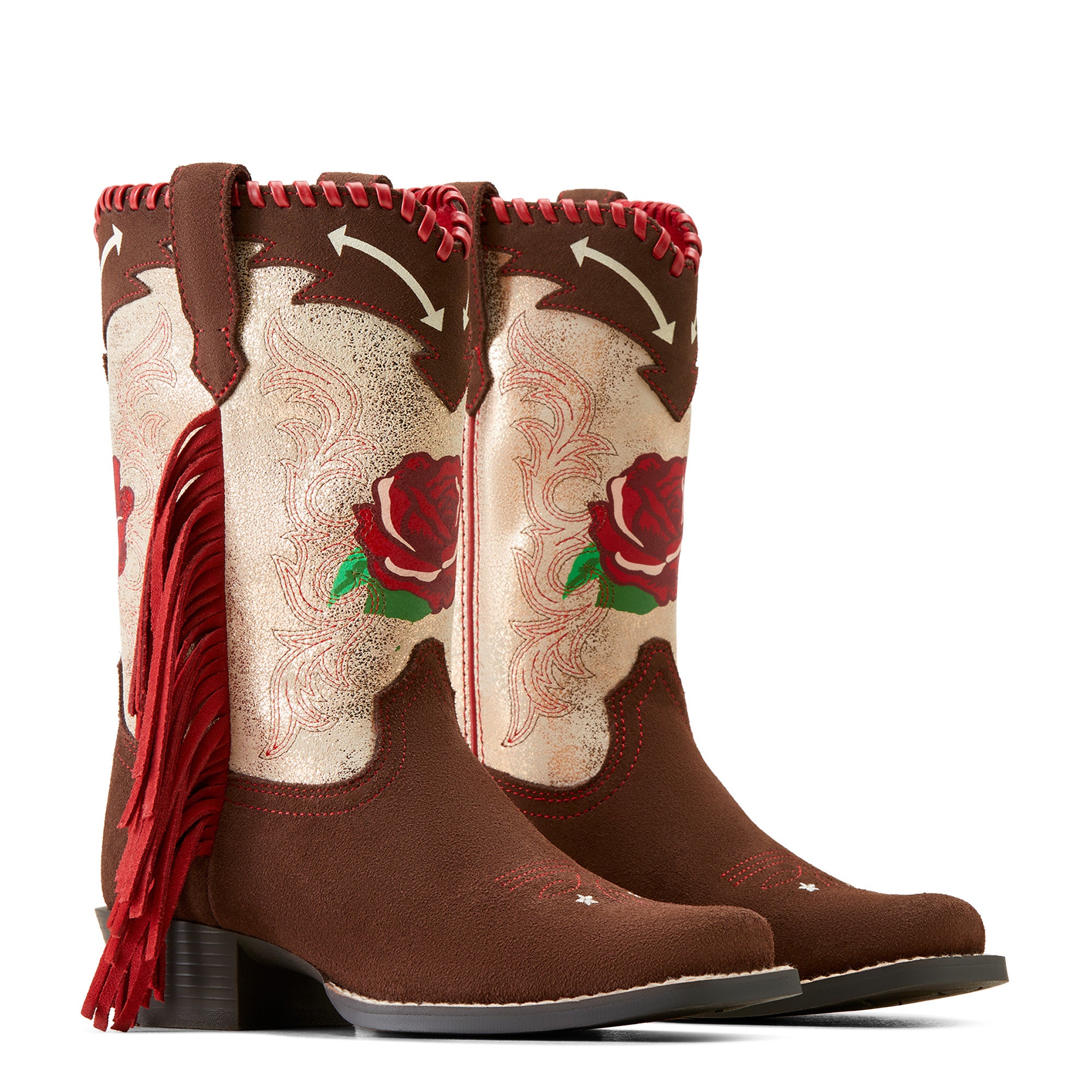 ariat girl boots flowers