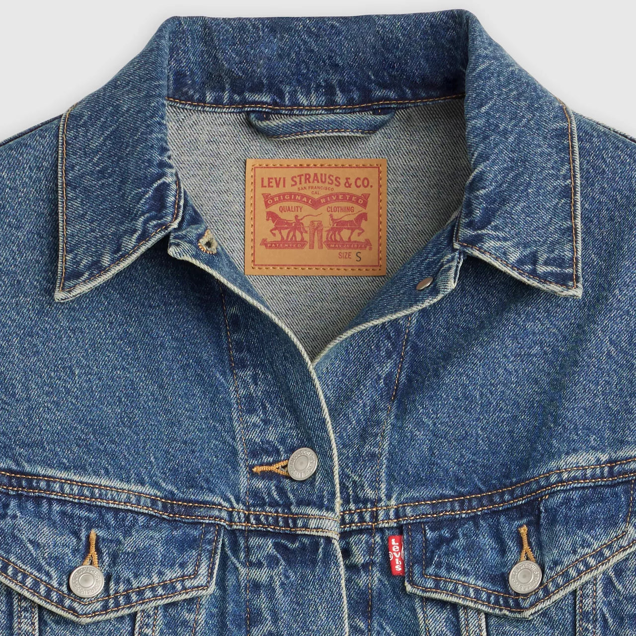 Levi&#39;s Ladies Jacket No Pleat Solargenic Trucker A9456-0004