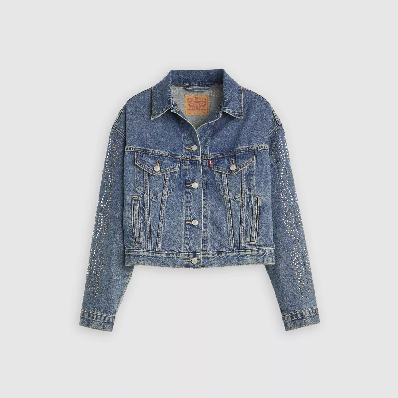 Levi&#39;s Ladies Jacket No Pleat Solargenic Trucker A9456-0004