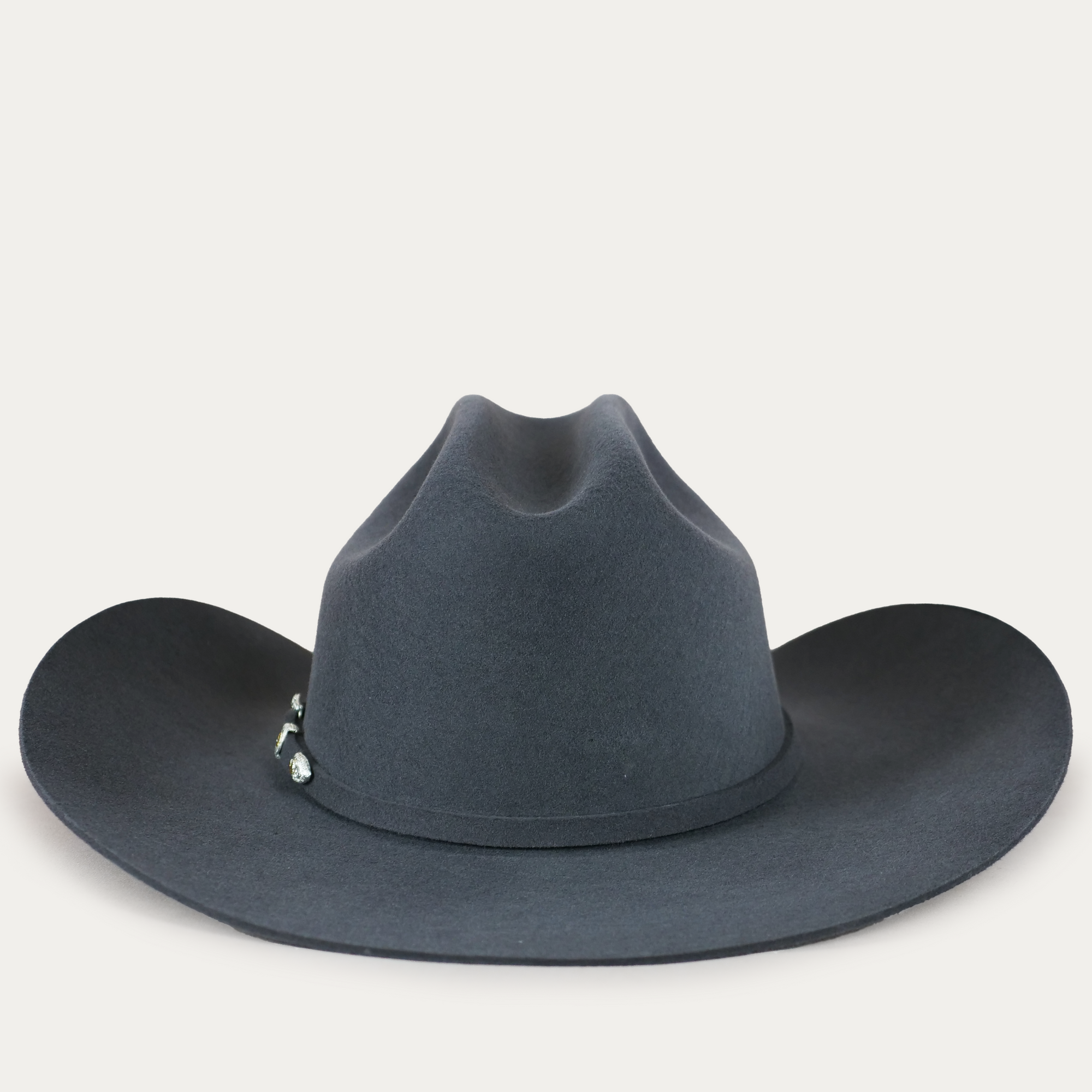 grey cowboy hat wool