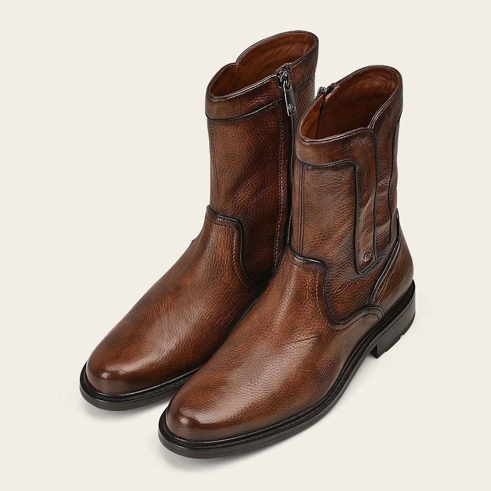 Cuadra Men&#39;s Zipper Round Toe Deerskin FC661