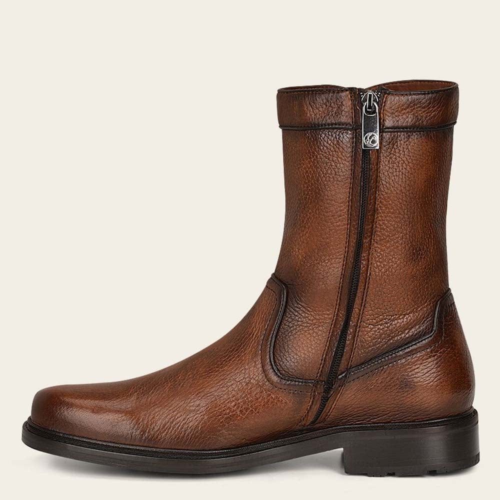 Cuadra Men&#39;s Zipper Round Toe Deerskin FC661