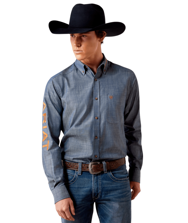 Ariat Men's Team Logo Twill Fitted Shirt 10079641