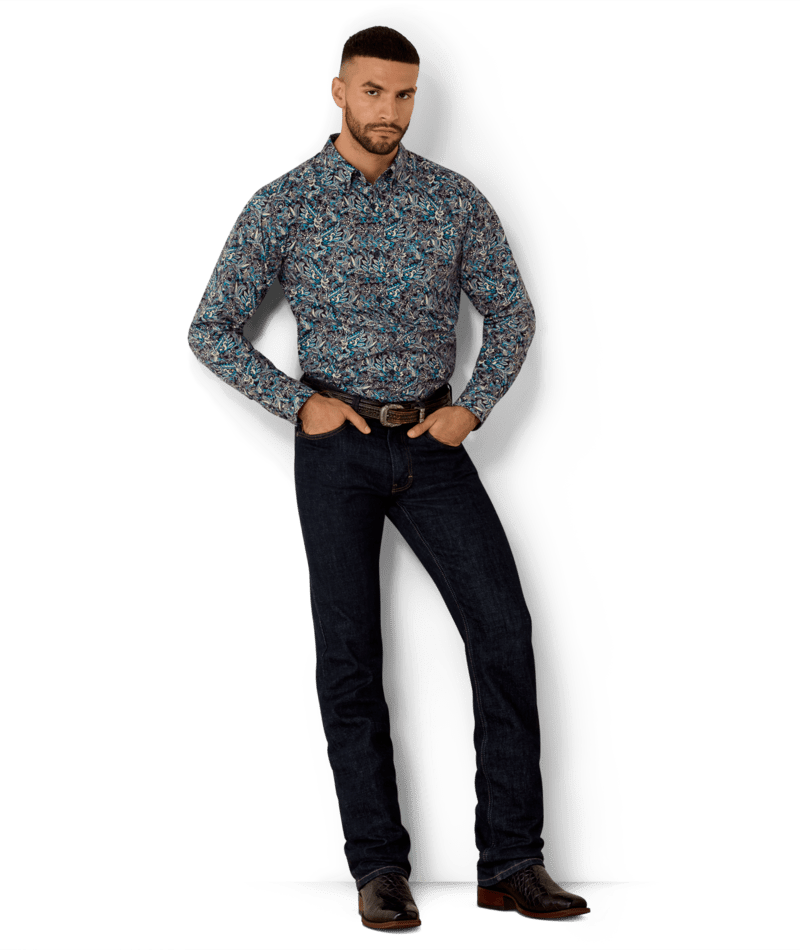Ariat Men's Clem Fitted Paisley Shirt 10079287