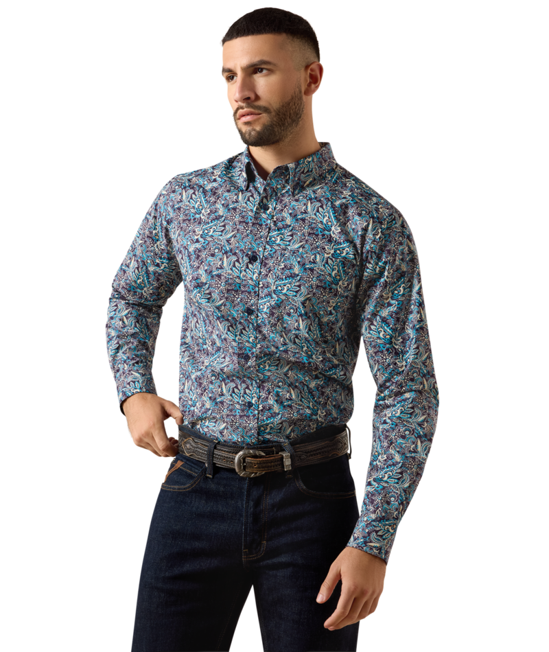Ariat Men's Clem Fitted Paisley Shirt 10079287
