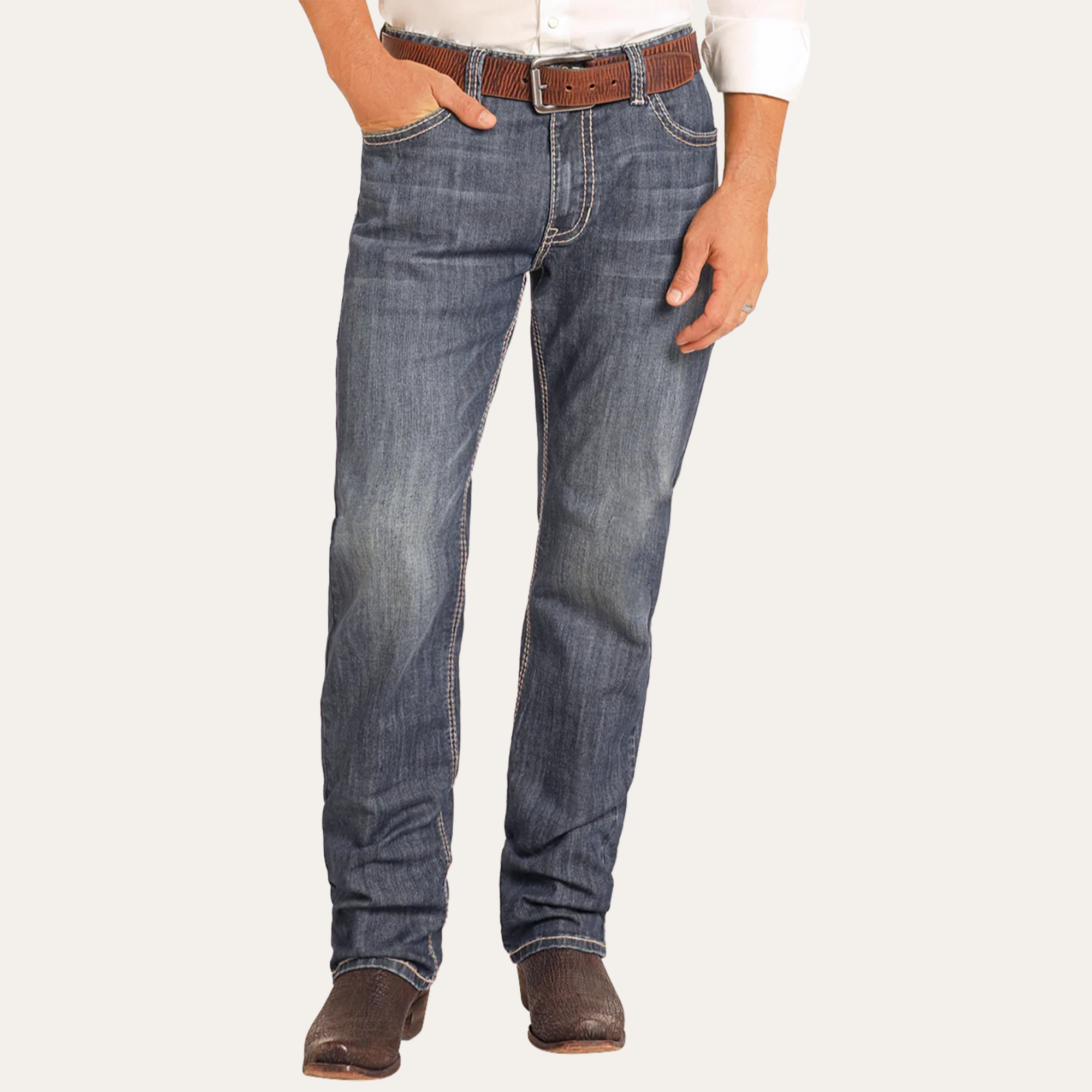 Rock and Roll Relaxed Fit Small V Stackable Bootcut BMTBD04809