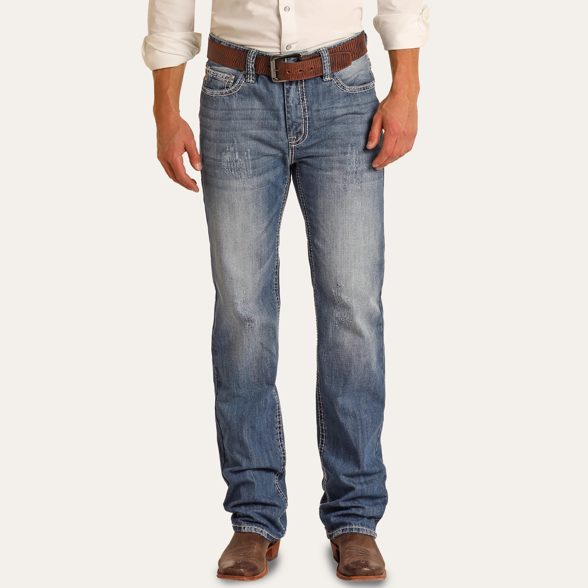 Rock and Roll Denim Jeans Double Barrel Straight M0S1612