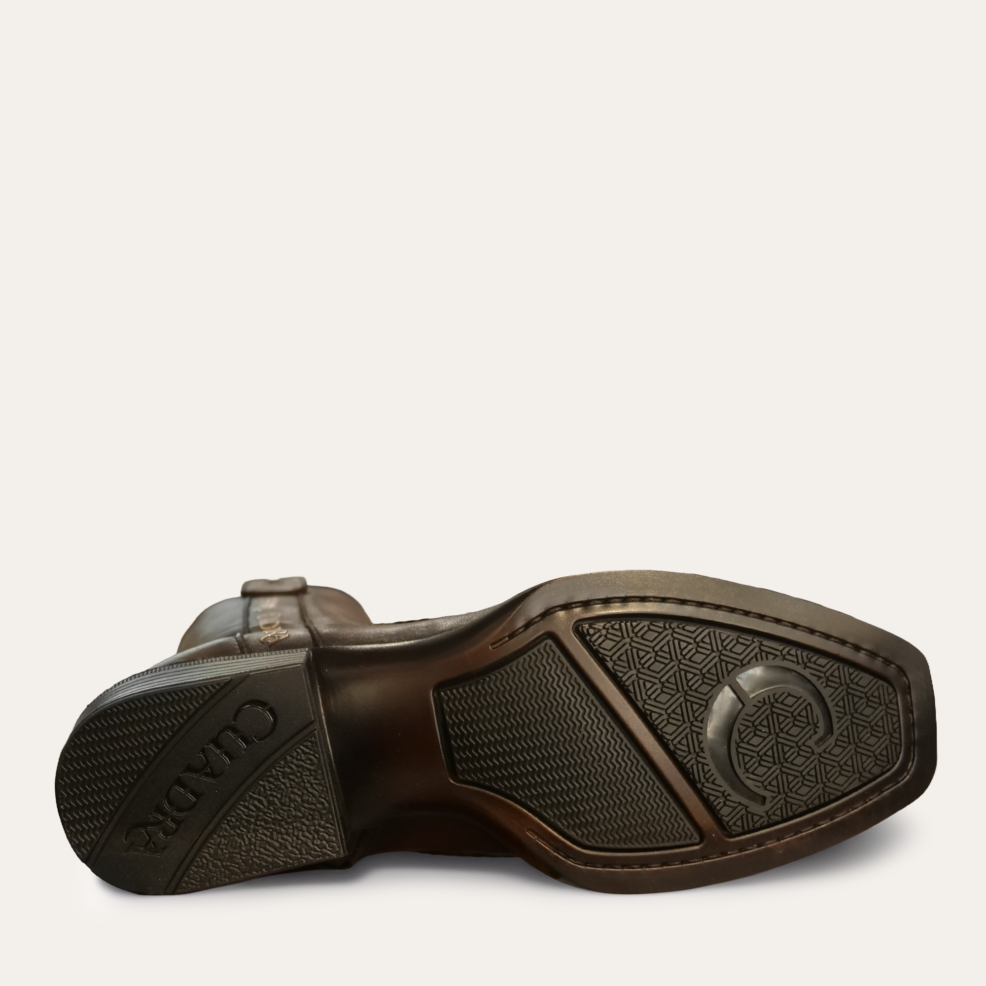 Cuadra Men's American Bison Zipper Boots Brown CC348