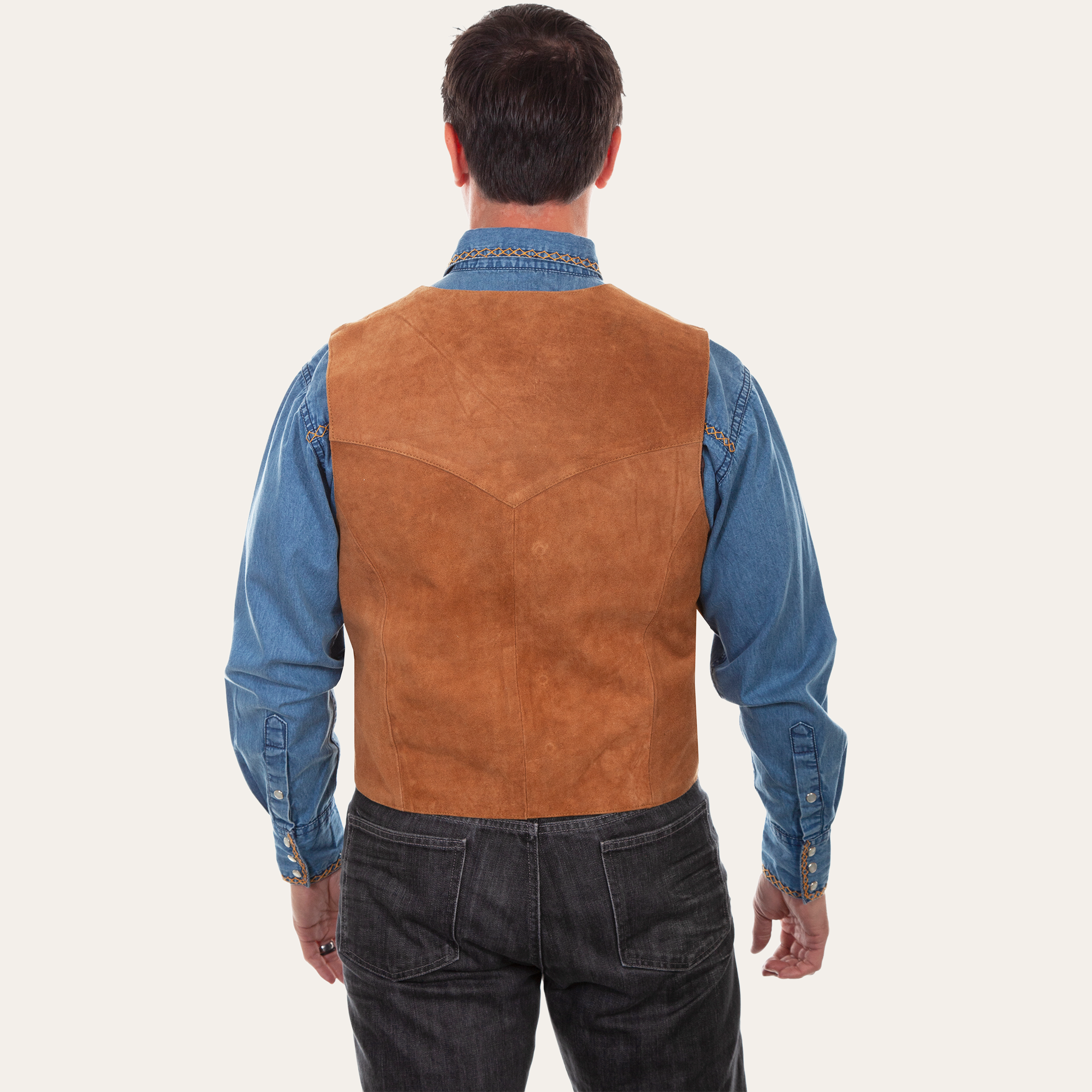 Scully Vest Calf Suede 507