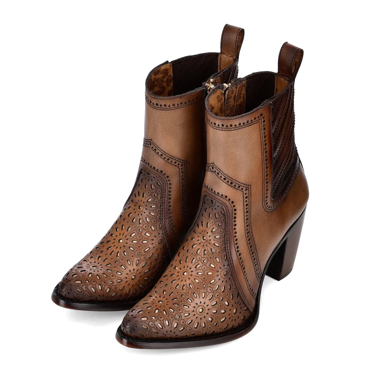 botas cuadra para mujer cafe