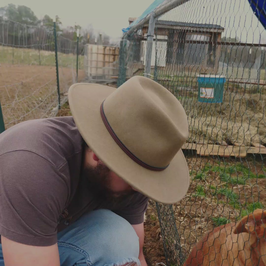 outdoor wool crushable hat stetson bozeman mushroom