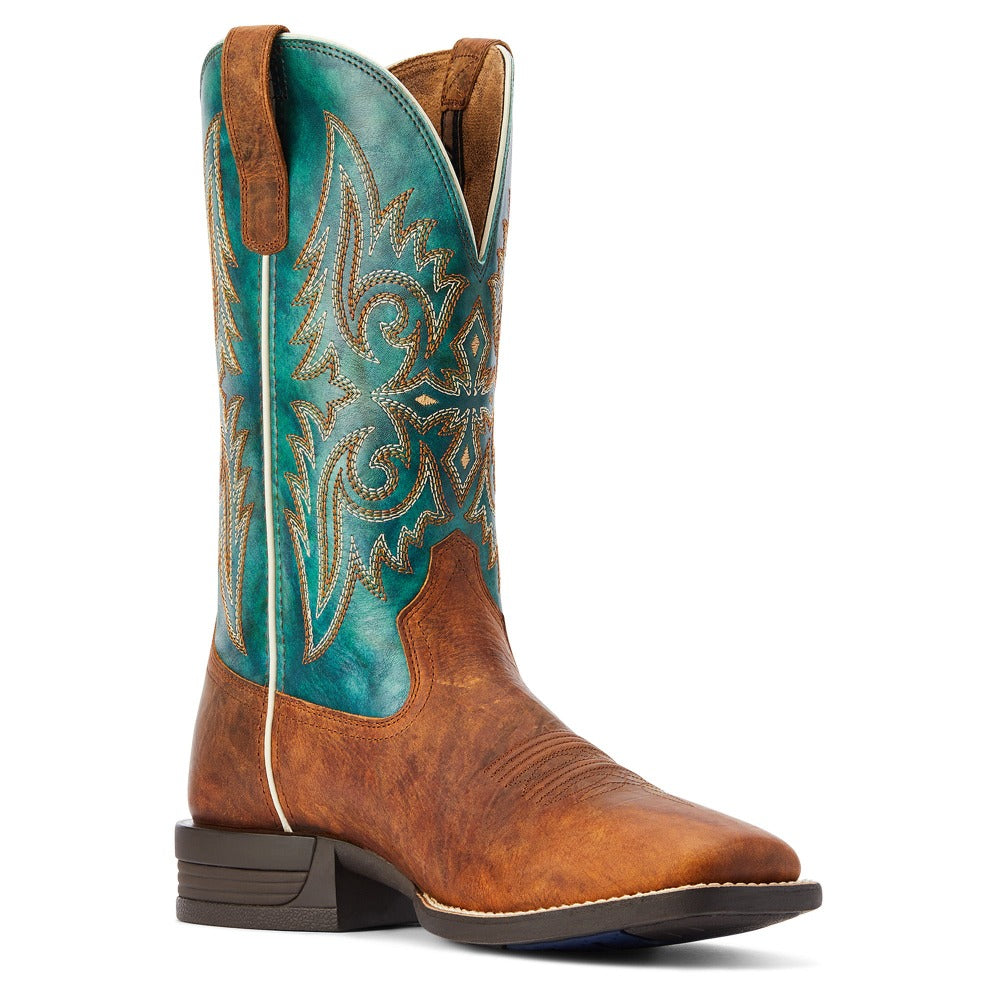 Ariat Men s Square Toe Boots Teal WILD THANG El Potrero Western Wear