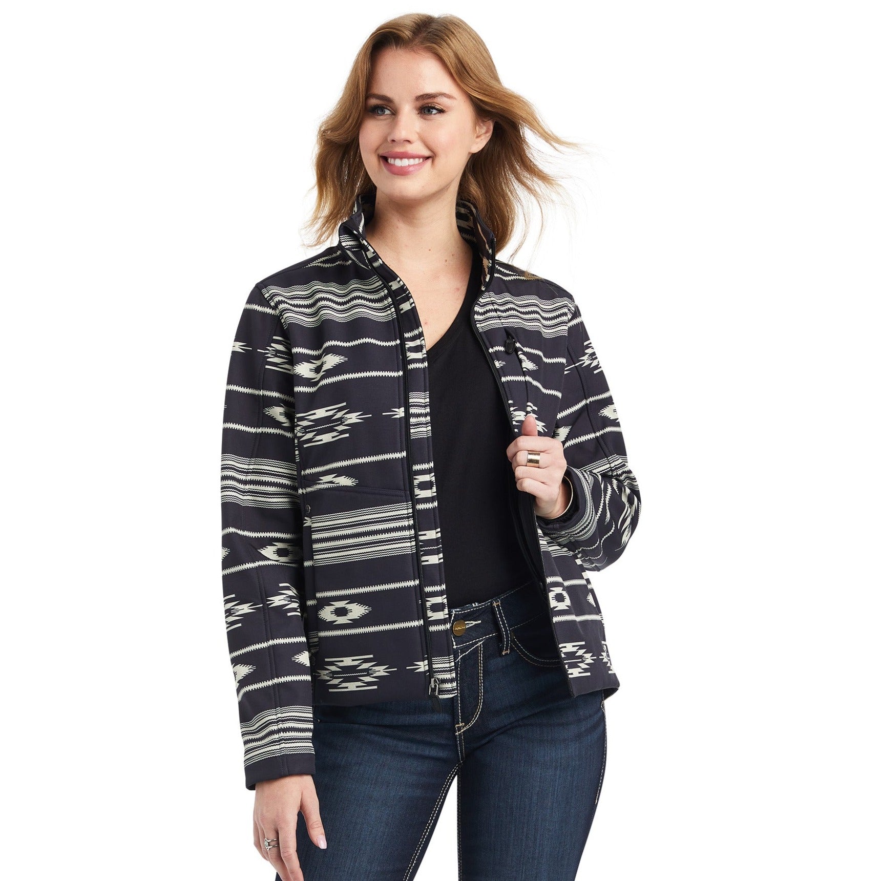 ariat women's striped jacket