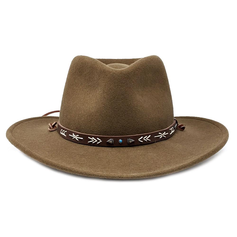 stetson crushable brown hat santa fe