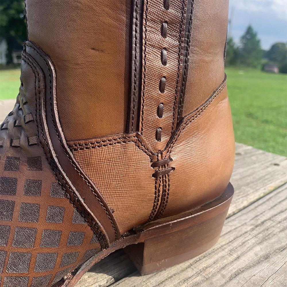 Country boots with zip best sale