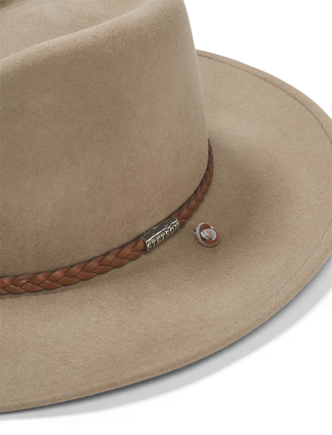 Sombrero Vaquero Modestone Crushable - Piel De Ante Australiano, Forma Permanente, Talla Única