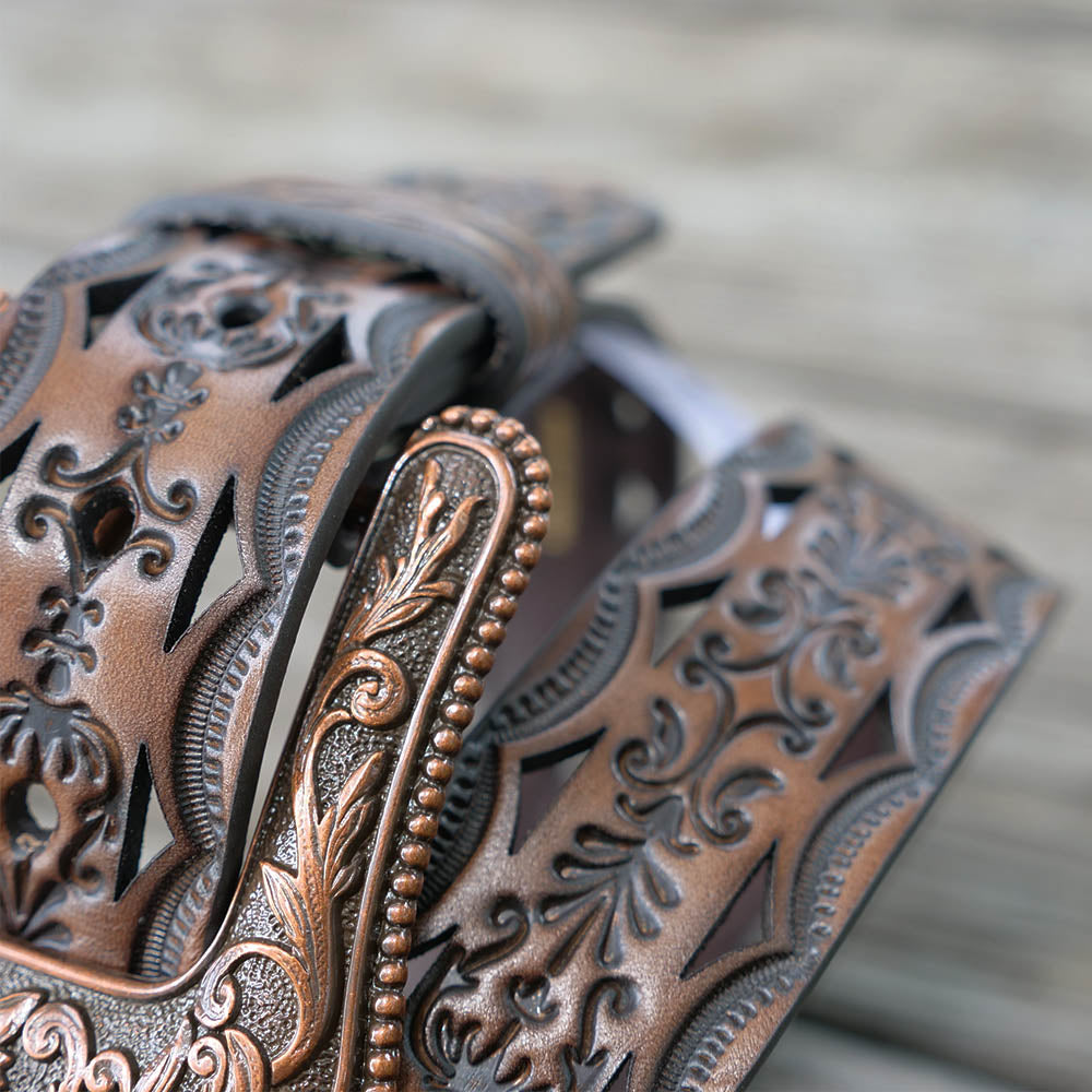 leather tooled belt