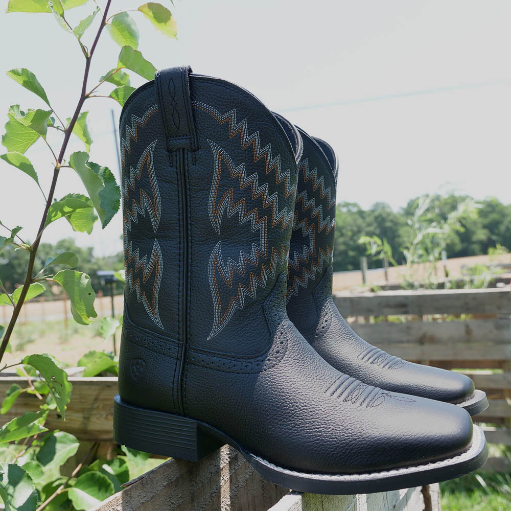 Ariat Kids Boots Black Tycoon – ELP Western